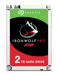 Seagate IronWolf Pro — жесткий диск — 2 ТБ — SATA 6 Гбит/с цена и информация | Внутренние жёсткие диски (HDD, SSD, Hybrid) | hansapost.ee