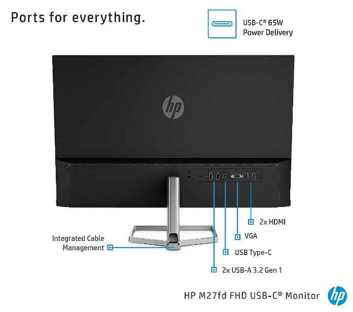 Monitor HP M27fd FHD IPS USB-C hind ja info | Monitorid | hansapost.ee