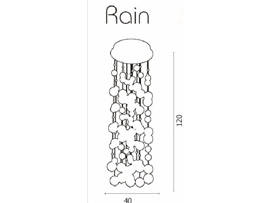 Rippvalgusti AZzardo Rain AZ0270 hind ja info | Rippvalgustid | hansapost.ee