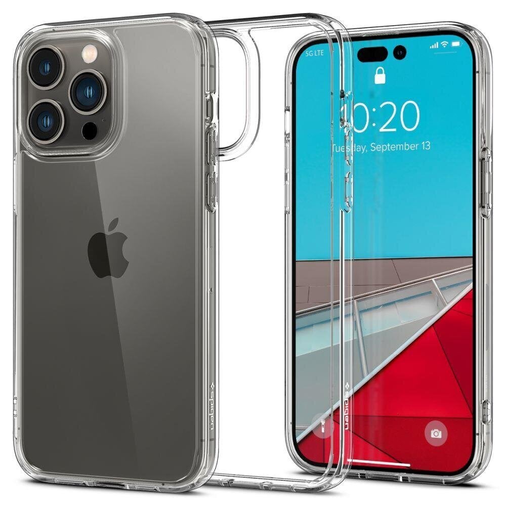 Spigen Ultra Hybrid, iPhone 14 Pro Crystal Clear (ACS04960) цена и информация | Telefonide kaitsekaaned ja -ümbrised | hansapost.ee