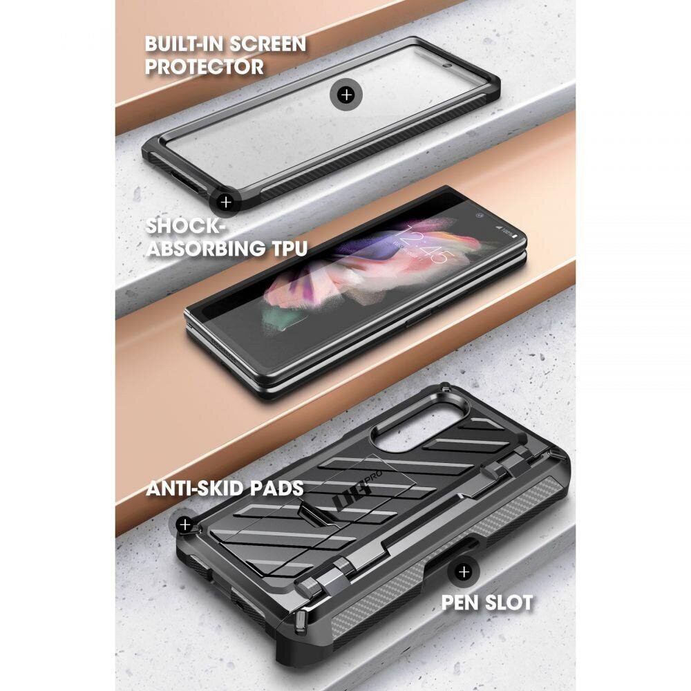 Supcase Unicorn Beetle Pro, Galaxy Z Fold 3 Black hind ja info | Telefonide kaitsekaaned ja -ümbrised | hansapost.ee