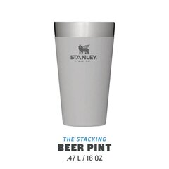 Õllekann The Stacking Beer Pint Adventure, 0,47 L, helehall price and information | Thermoses and thermos mugs | hansapost.ee