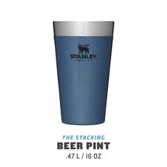 Пивная кружка The Stacking Beer Pint Adventure, светло-голубая, 0.47 л цена и информация | Термосы, термокружки | hansapost.ee