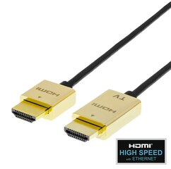 Deltaco HDMI-1045-K, HDMI, 5 m hind ja info | Juhtmed ja kaablid | hansapost.ee