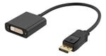 Deltaco DVI-I Single Link - DisplayPort, 1080p 60Hz, 0.2m, must / DP-DVI14-K / 00110017