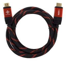 Deltaco GAMING Ultra HD, черный / красный, 2.0м / GAM-015 цена и информация | Кабели и провода | hansapost.ee