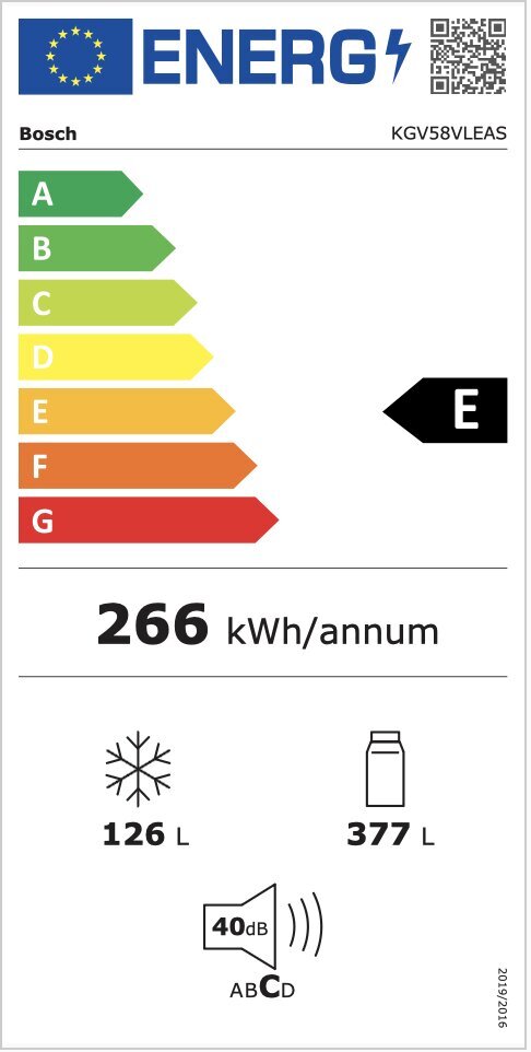 Bosch Serie 4 KGV58VLEAS hind ja info | Külmkapid-külmikud | hansapost.ee