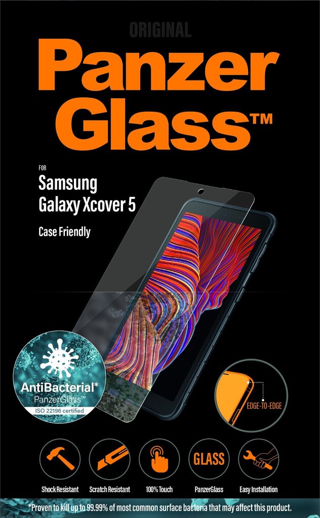 Kaitseklaas PanzerGlass Samsung Galaxy Xcover 5 jaoks цена и информация | Ekraani kaitseklaasid ja kaitsekiled | hansapost.ee