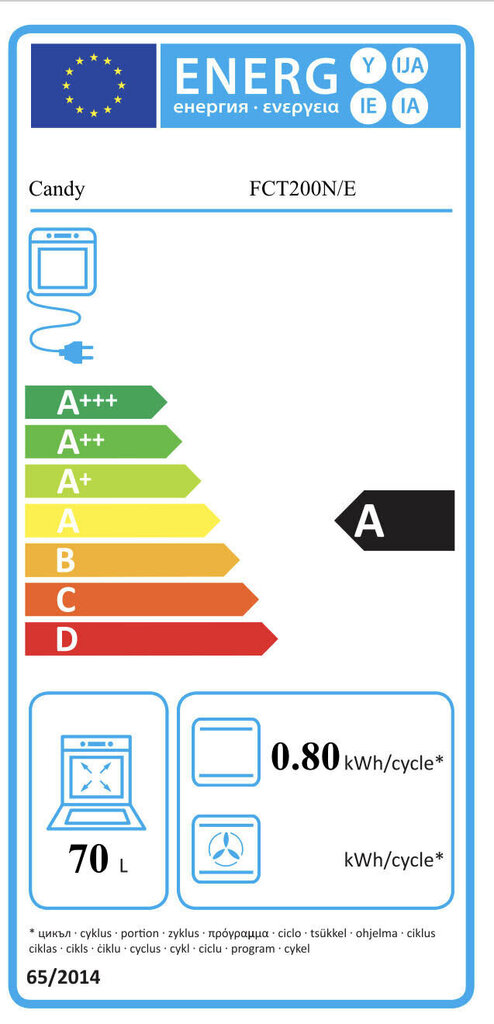 Candy FCT200N/E hind ja info | Ahjud | hansapost.ee