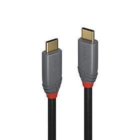CABLE USB3.2 C-C 0.5M/ANTHRA 36900 LINDY цена и информация | Mobiiltelefonide kaablid | hansapost.ee