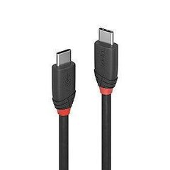 Кабель Lindy USB3.2 C-C 36905, 0.5 м, черный цена и информация | Кабели для телефонов | hansapost.ee