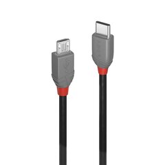 Провод Lindy Anthra USB2 A-MicroB 36993, 3 м цена и информация | Кабели для телефонов | hansapost.ee