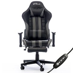 Massaažimängutool ByteZone Python bluetooth kõlaritega Gaming Chair, must-hall hind ja info | Kontoritoolid | hansapost.ee