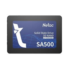 SSD|NETAC|SA500|1TB|SATA 3.0|3D NAND|Write speed 475 MBytes/sec|Read speed 530 MBytes/sec|2,5&quot;|TBW 480 TB|MTBF 1500000 hours|NT01SA500-1T0-S3X hind ja info | Sisemised kõvakettad | hansapost.ee