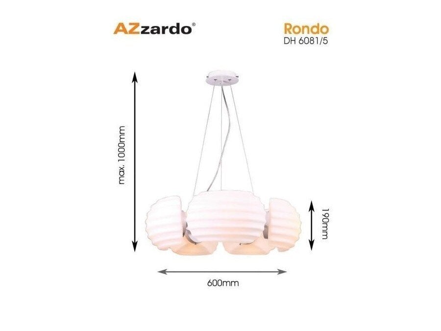 Rippvalgusti AZzardo Rondo AZ0115 hind ja info | Rippvalgustid | hansapost.ee