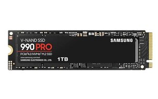 Samsung 990 Pro, 1TB, M.2, NVMe, MZ-V9P1T0BW цена и информация | Внутренние жёсткие диски (HDD, SSD, Hybrid) | hansapost.ee