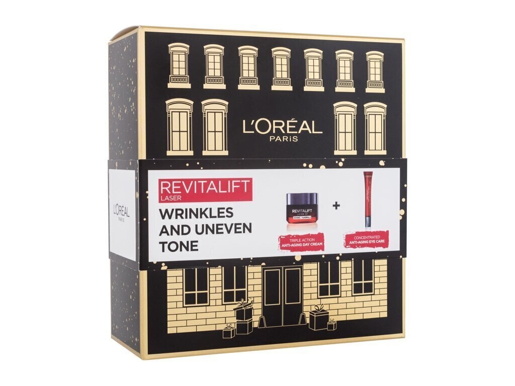 Näonahahoolduskomplekt L'Oréal Paris Revitalift: Revitalift Laser X3 päevakreem, 50 ml + Revitalift Laser X3 silmakreem, 15 ml цена и информация | Näokreemid | hansapost.ee