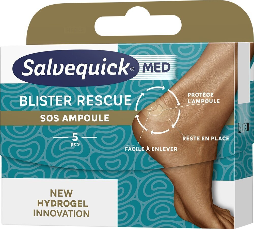 Jalakalluse plaastrid Salvequick Blister Rescue 360 Protective Care, 5 tk hind ja info | Esmaabi | hansapost.ee