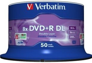 Verbatim DVD+R DL цена и информация | Виниловые пластинки, CD, DVD | hansapost.ee