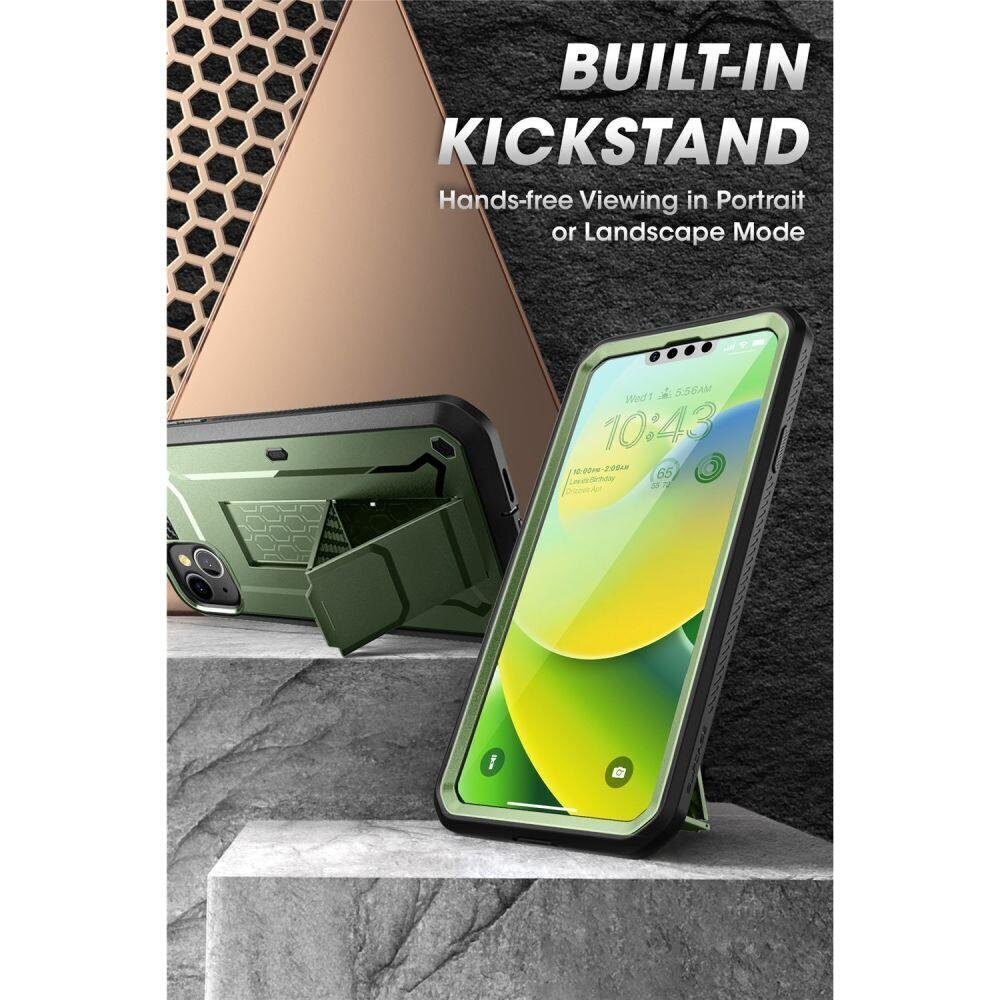 Supcase Unicorn Beetle Pro, iPhone 13/14 Green hind ja info | Telefonide kaitsekaaned ja -ümbrised | hansapost.ee