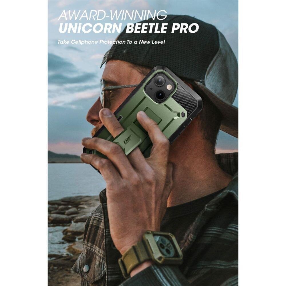 Supcase Unicorn Beetle Pro, iPhone 13/14 Green цена и информация | Telefonide kaitsekaaned ja -ümbrised | hansapost.ee