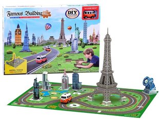 3D pusle Eiffel Tower koos autoga hind ja info | Pusled lastele ja täiskasvanutele | hansapost.ee