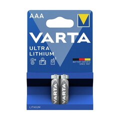 Аккумуляторы Varta Lithium AAA, 2 шт. цена и информация | Батарейки | hansapost.ee