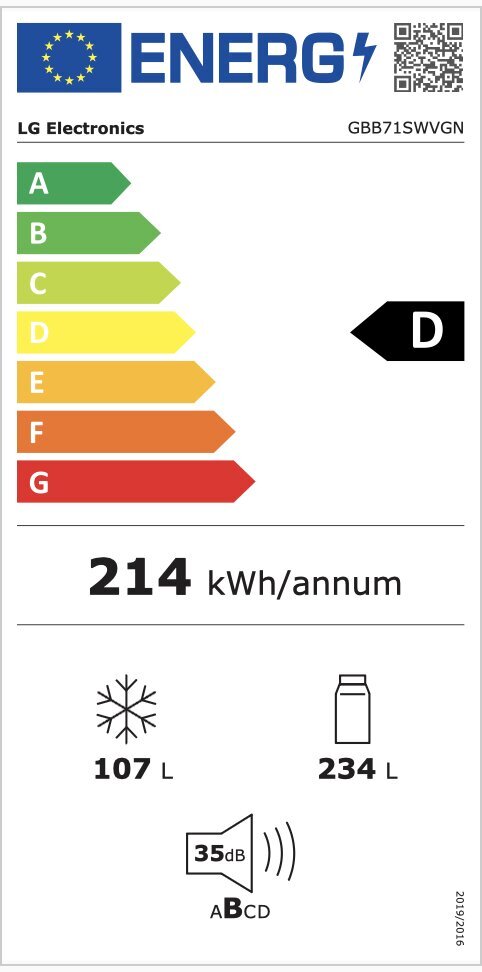 LG GBB71SWVGN цена и информация | Külmkapid-külmikud | hansapost.ee