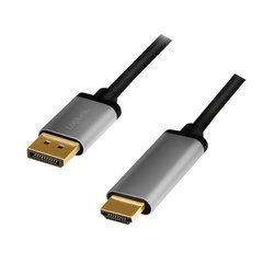 Displayport to HDMI 4K/60Hz, alu, 2m hind ja info | Juhtmed ja kaablid | hansapost.ee