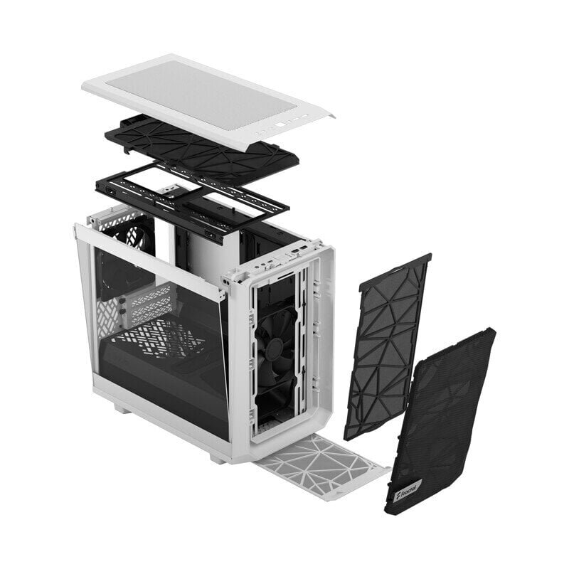 Fractal Design Meshify 2 Nano White TG clear tint hind ja info | Arvutikorpused | hansapost.ee