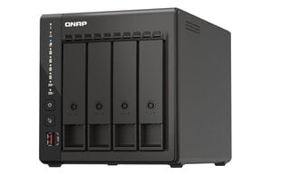 Настольный NAS-сервер QNAP с 4 отсеками TS-453E-8G До 4 жестких дисков/твердотельных накопителей с возможностью горячей замены цена и информация | Жёсткие диски (SSD, HDD) | hansapost.ee