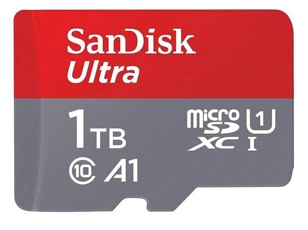 SanDisk 1TB Ultra microSDXC UHS-I with Adapter - Up to 150MB/s, C10, U1, Full HD, A1, SDSQUAC-1T00-GN6MA hind ja info | Mälukaardid mobiiltelefonidele | hansapost.ee