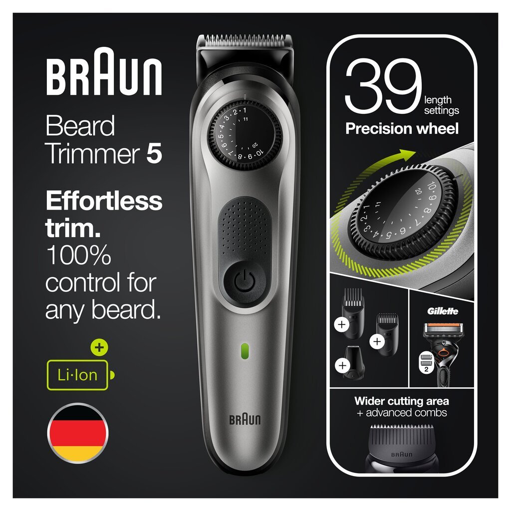 BT5360 habemetrimmer Braun / piirel hind ja info | Juukselõikusmasinad ja trimmerid | hansapost.ee