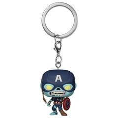 Funko POP! Keychain: Marvel: What If Zombie Captain America цена и информация | Атрибутика для игроков | hansapost.ee