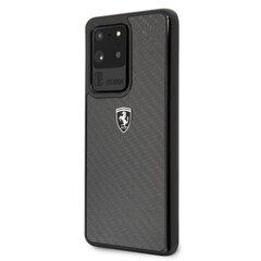 Ferrari Hardcase FEHCAHCS69BK S20 Ultra G988 black|czarny Carbon Heritage цена и информация | Чехлы для телефонов | hansapost.ee