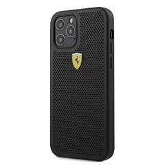 Ferrari FESPEHCP12LBK iPhone 12 Pro Max 6,7-tolline must kõva ümbris On Track perforeeritud цена и информация | Чехлы для телефонов | hansapost.ee