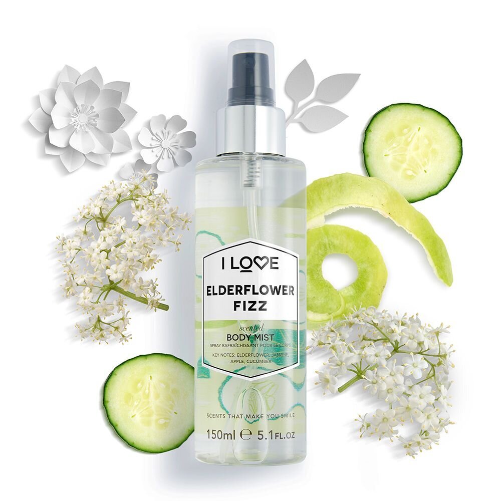 Kehasprei I Love Elderflower Fizz 150 ml цена и информация | Dušigeelid ja deodorandid naistele | hansapost.ee