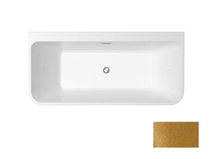 Ванна Besco Varya Glam 150 Gold, с белой крышкой сифона цена и информация | Ванны | hansapost.ee