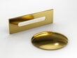 Vann Besco Varya Glam 150 Gold, koos kuldset värvi sifooni kattega цена и информация | Vannid | hansapost.ee