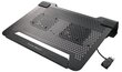 Cooler Master NotePal U2 Plus sülearvuti jahutusalus 43,2 cm (17") Must цена и информация | Sülearvuti tarvikud | hansapost.ee