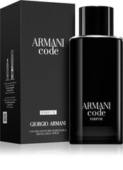 Парфюмированная вода Armani Code Homme Parfum EDP для мужчин 125 мл, сменный блок цена и информация | Духи для Него | hansapost.ee