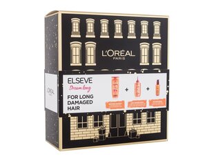 Подарочный косметический набор для поврежденных волос L'oreal Paris Elseve Dream Long: шампунь 250 мл+бальзам 200 мл + кондиционер 200 мл цена и информация | Шампуни | hansapost.ee