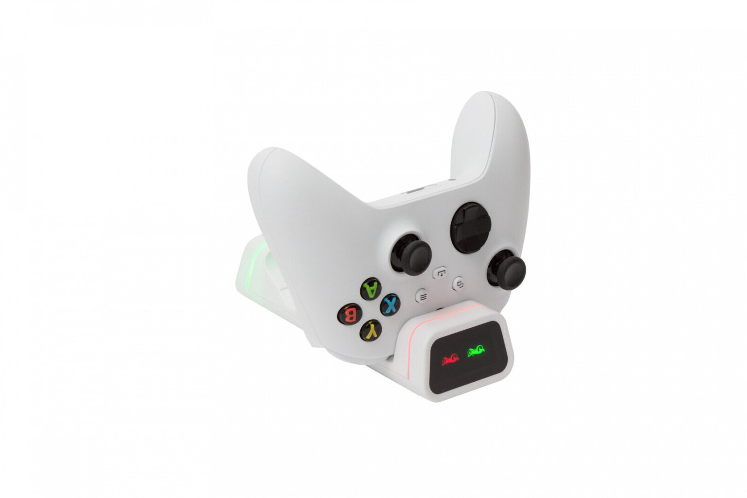 Kahekordne laadija Xbox 360 pultidele, valge цена и информация | Mängupuldid | hansapost.ee