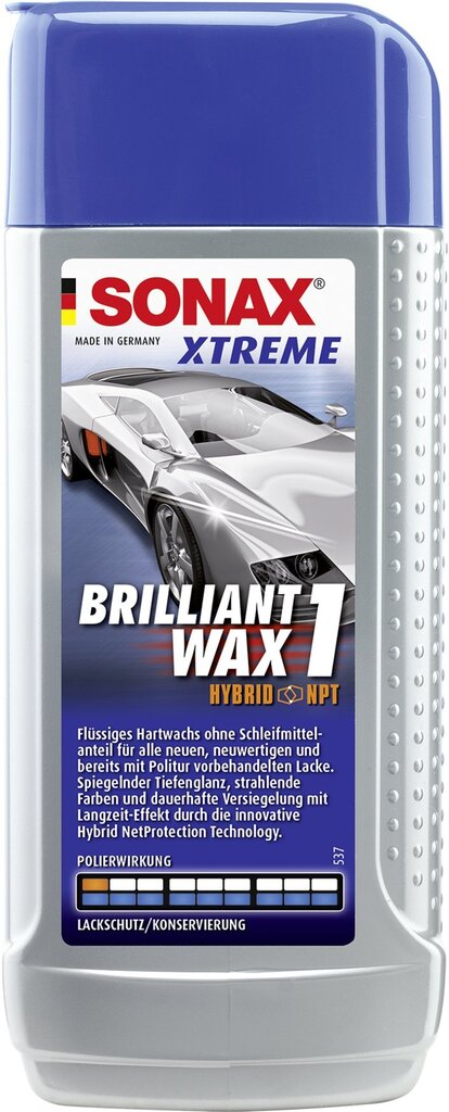 Vaha SONAX Xtreme "BRILLIANTWAX 1 HYBRID NPT", 250ml hind ja info | Autokeemia | hansapost.ee