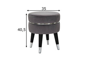 Пуф A2A Glam, серый/серебристый цена и информация | Кресла-мешки и пуфы | hansapost.ee