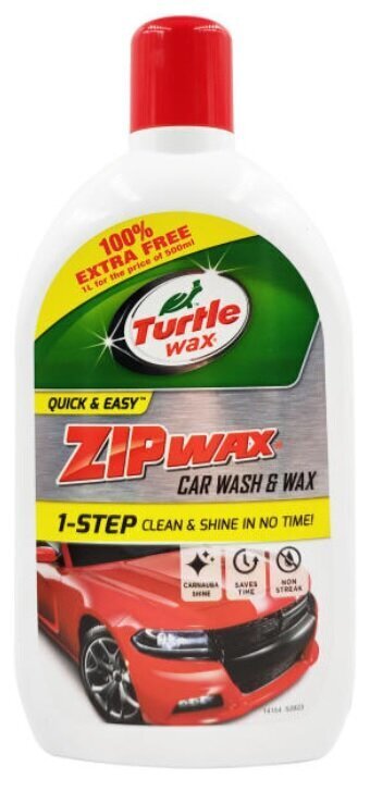 Šampoon vahaga ZIP WAX Turtle Wax, 1l цена и информация | Autokeemia | hansapost.ee