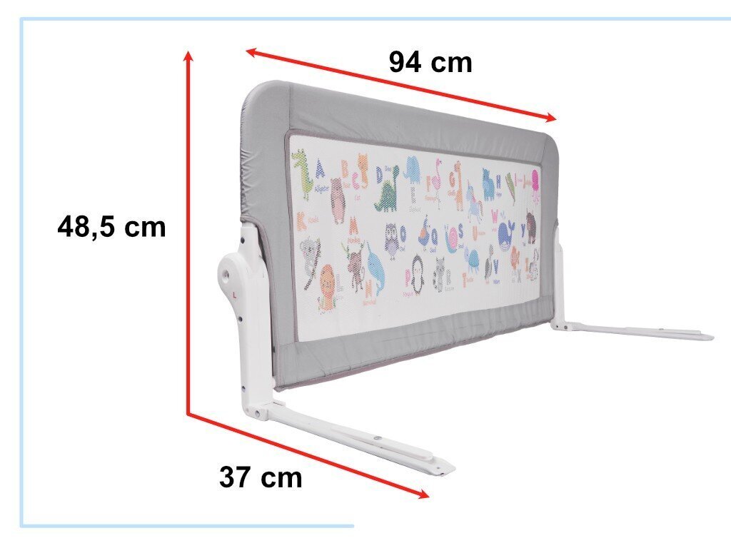 Voodikaitse lastele loomadega, 90 cm. hind ja info | Ohutustarvikud lastele | hansapost.ee