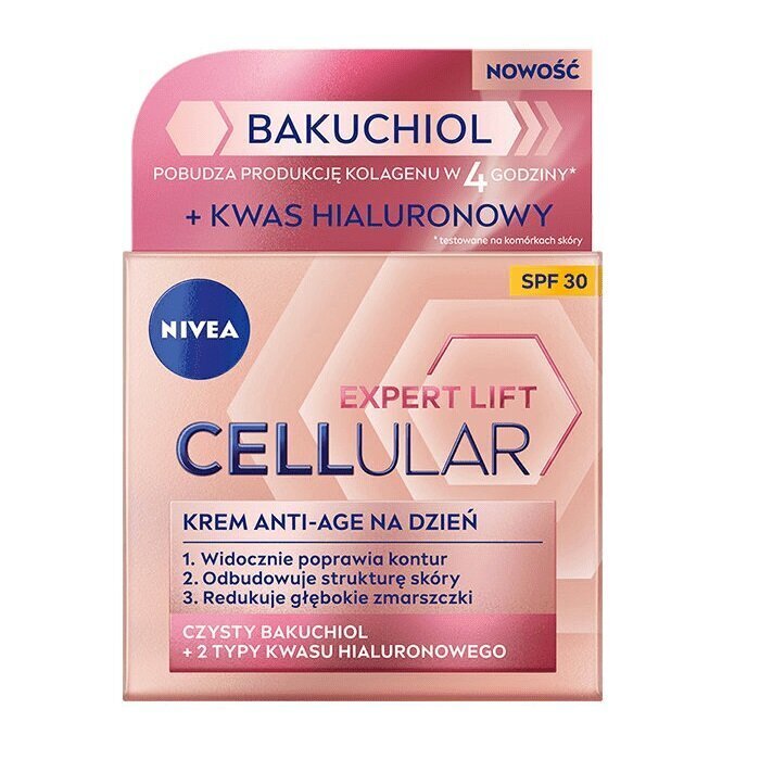 Kortsudevastane öökreem Nivea Cellular Expert Lift Bakuchiol, 50ml цена и информация | Näokreemid | hansapost.ee