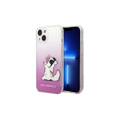 Чехол Karl Lagerfeld KLHCP14SCFNRCPI для iPhone 14, розовый цена и информация | Чехлы для телефонов | hansapost.ee