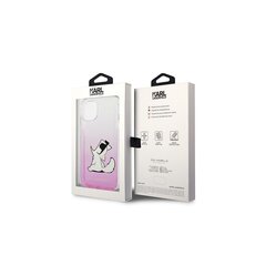 Karl Lagerfeld KLHCP14XCFNRCPI telefonile iPhone 14 Pro Max, roosa hind ja info | Telefonide kaitsekaaned ja -ümbrised | hansapost.ee
